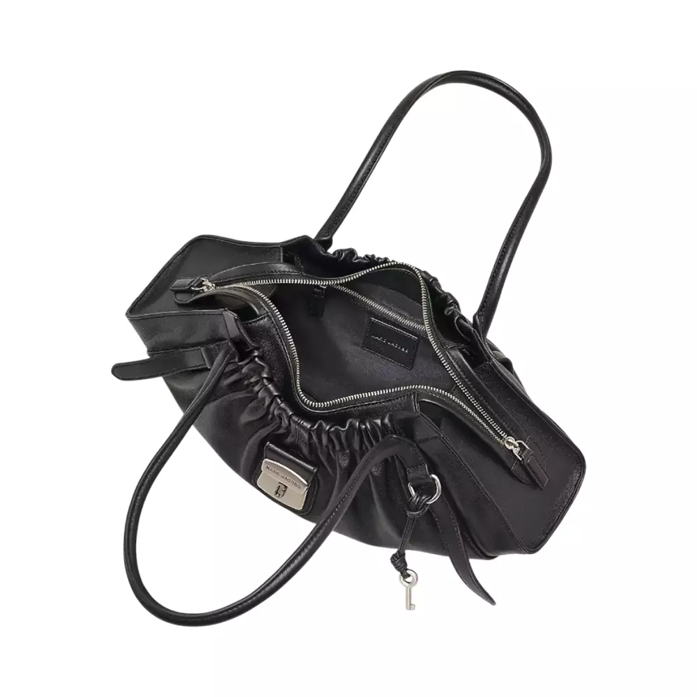 The Cristina Satchel Shoulder Bag Black