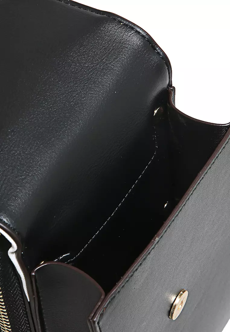 Sling Bag Tas Selempang Wanita Flower Motive Many Pocket Material Leather ORIGINAL