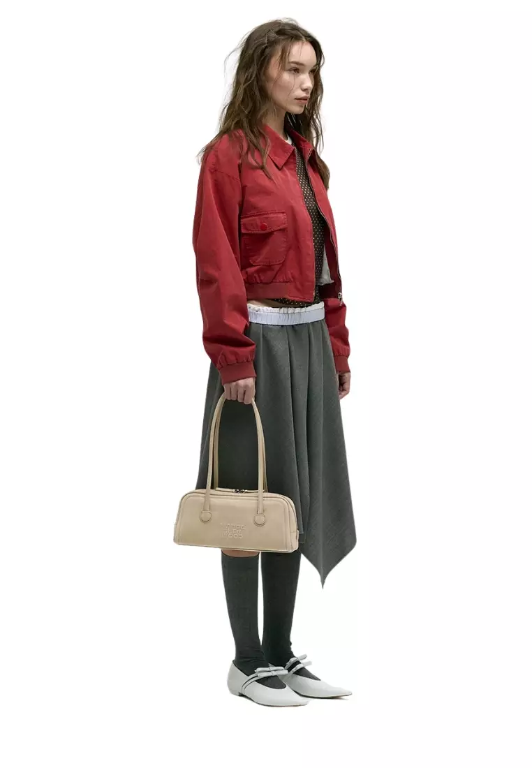 Soft baguette Bag - Nude Nubuck