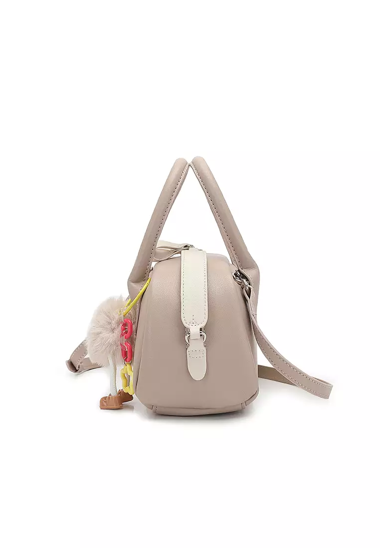 Women's Top Handle Bag / Sling Bag / Crossbody Bag / Shoulder Bag (Tas Tangan Wanita / Tas Selempang Wanita / Tas Bahu Wanita) - Cokelat