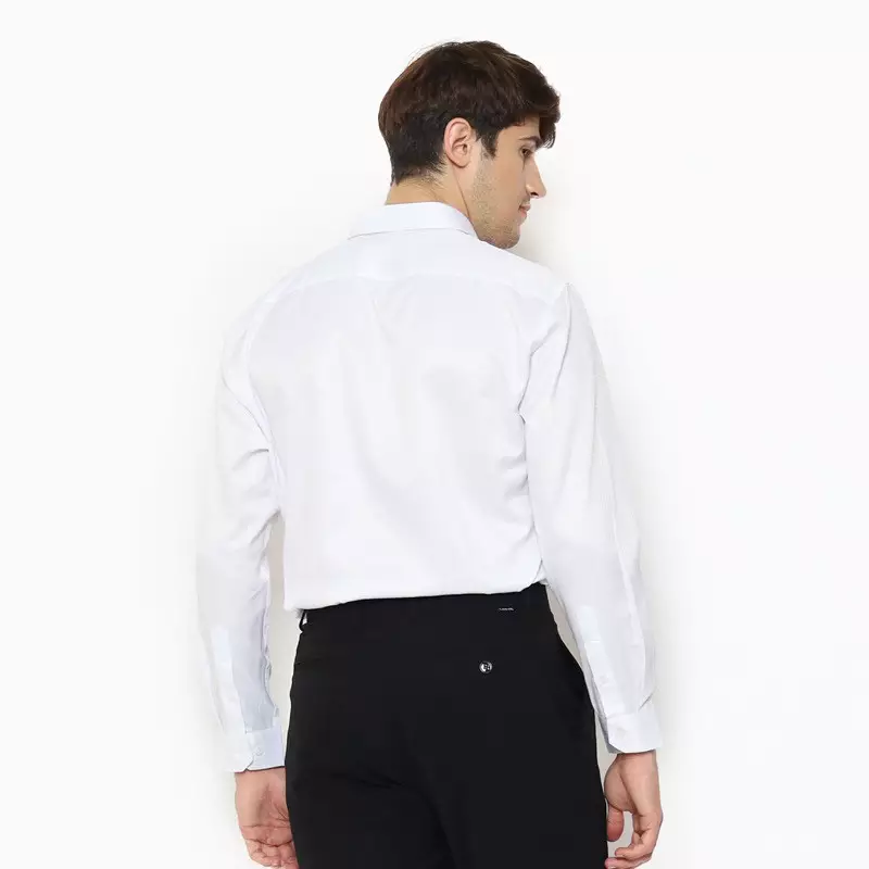 Lawell Kemeja Formal Pria Lengan Panjang Regular Fit Warna Putih – DUPONT-SLR