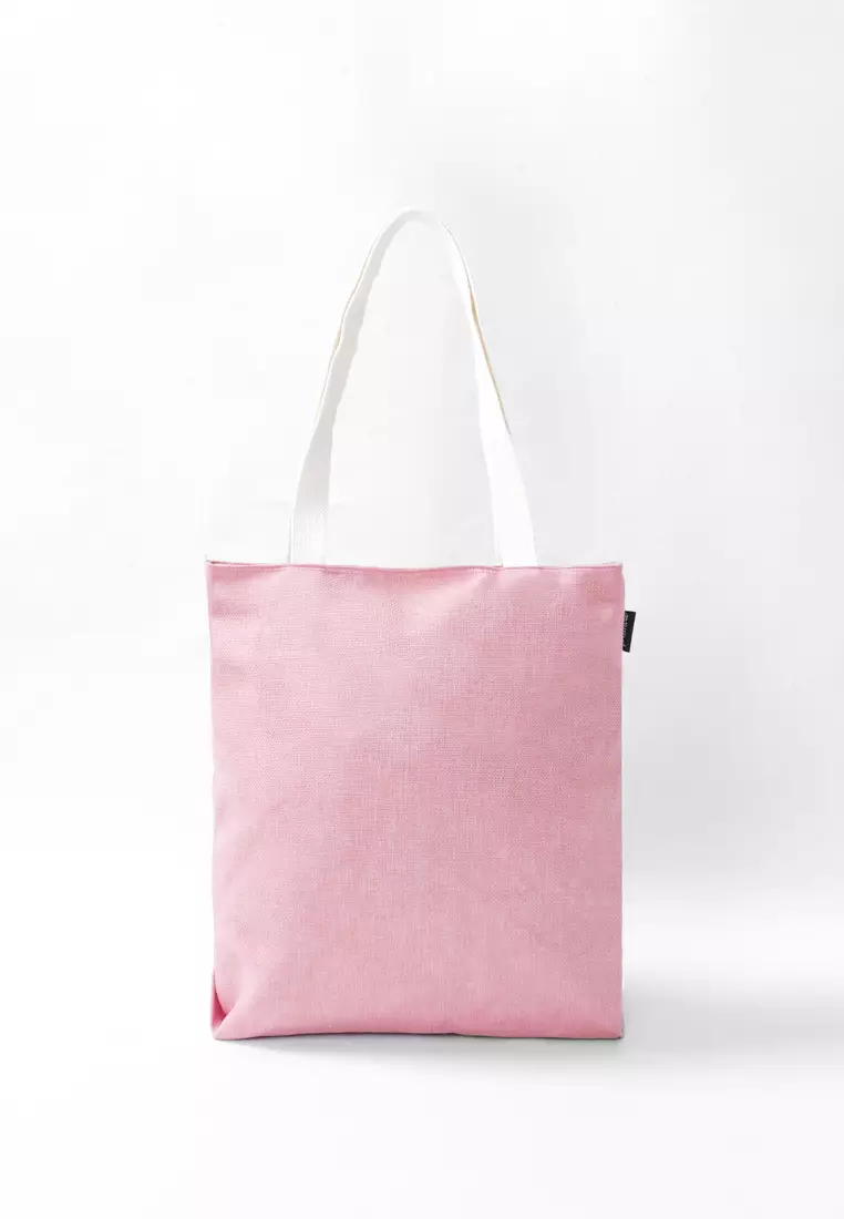 Totebag Wanita Tas Wanita Penutup Resleting Ellieja Series Peach