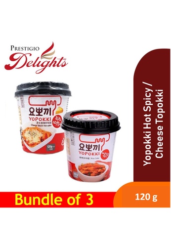 Prestigio Delights Yopokki Korean Topokki Rice Cake (Cup) Assorted Bundle of 3 ! Available in 2 flavours 8F25FES9D122FCGS_1
