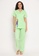 Clovia green Clovia Aquarius Print Button Me Up Shirt & Pyjama Set in Mint Green - 100% Cotton 2A34CAAD3A14F2GS_1