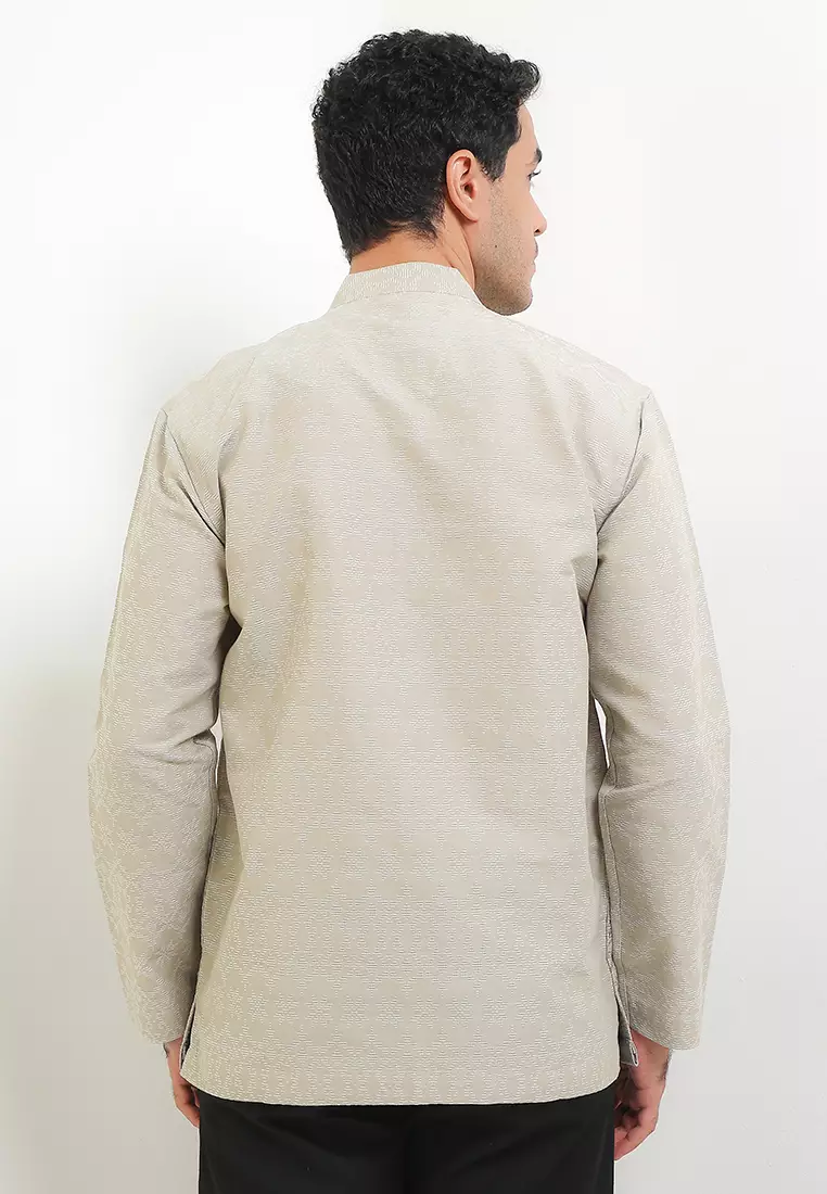 (Intresse x Sandiaga Uno Collection) Intresse Andalas Mint Long Sleeve Baju Koko