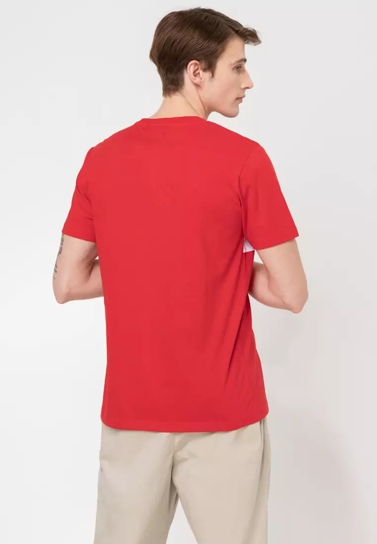 Round Neck Knit Pea T-Shirt