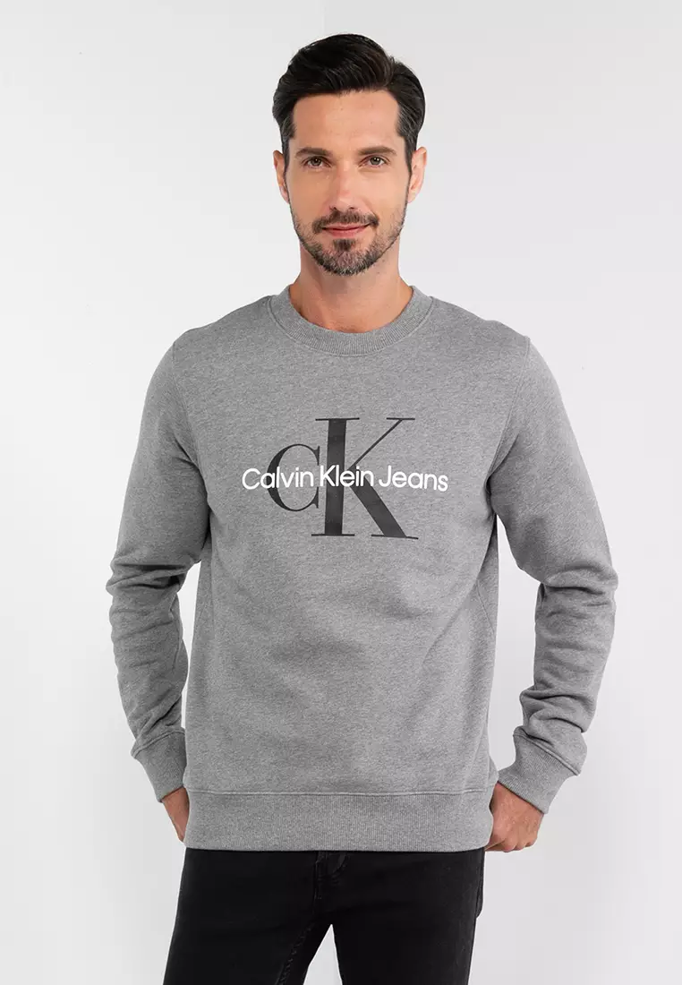 Klein Core | Kong Sweatshirt Calvin Hong Online Monologo Jeans Crewneck - Calvin Buy Klein | 2024 ZALORA Calvin Klein