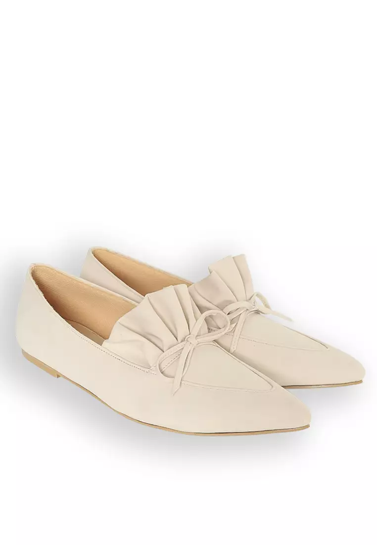 Nara Flats Shoes Cream