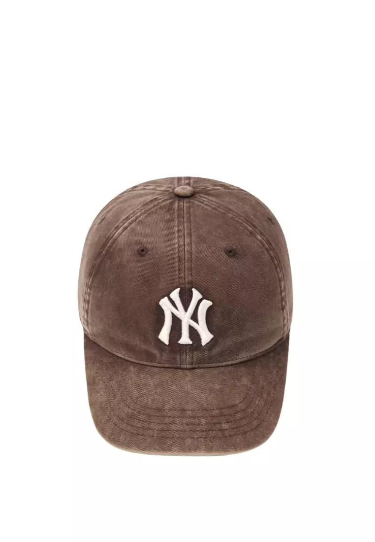 キャップ MLB Korea Heavy Wash Unstructured Ball Cap NY Brown 3ACPVV45 Jual MLB Korea Heavy Washing Unstructured Ball Cap - NY