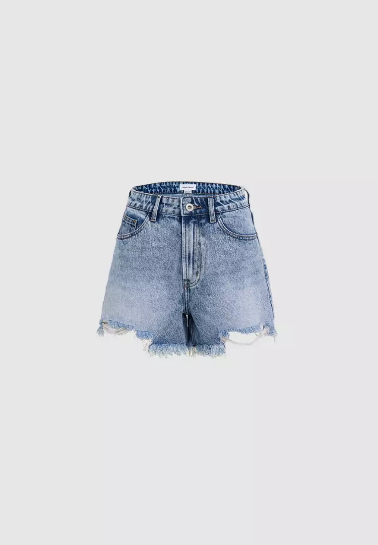 Cheap ripped jean shorts new arrivals