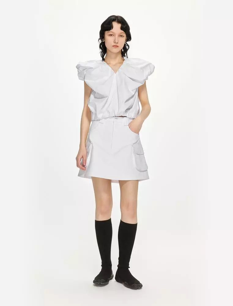 V-Neck Avant-Garde Elegant Sleeveless Top