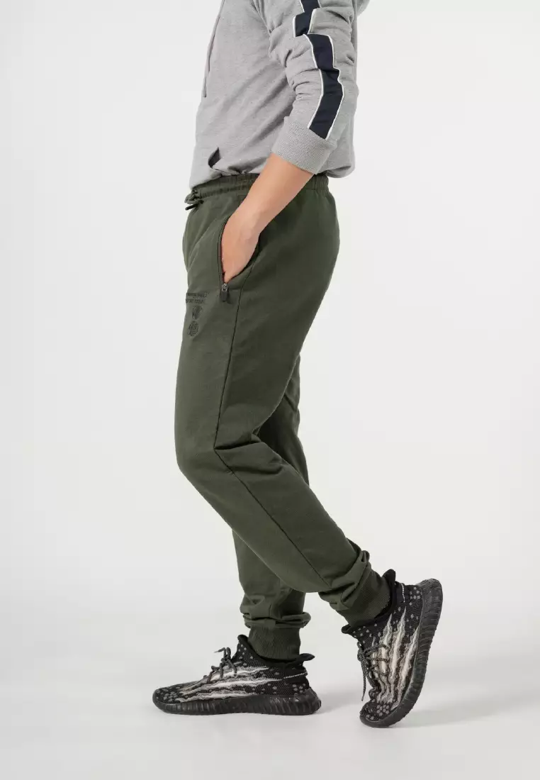 Graceful Cut Tritoni Cotton Terry Jogger