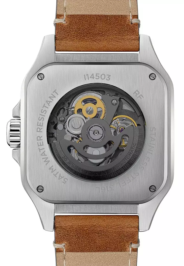 (FREE GIFT) Ingersoll The Ollie Brown Leather Analog Automatic Watch For Men INI14503 IC001GB-GWP