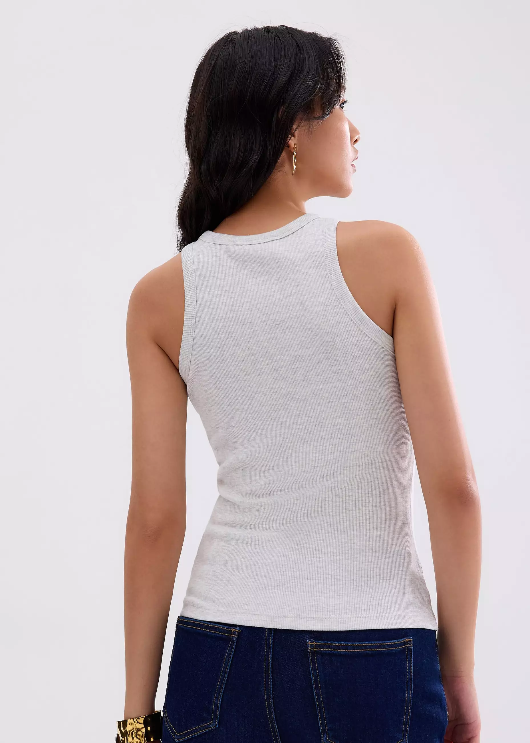 Atasan Wanita - BraFree by LB Malaya Jersey Racerback Tank Top