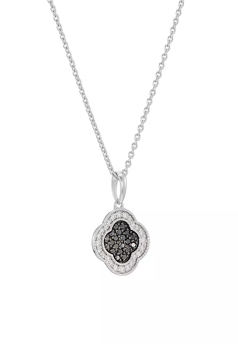 HABIB AL-ZAHRA | Black Diamond Necklace in 375/9K White Gold 270550924(N)