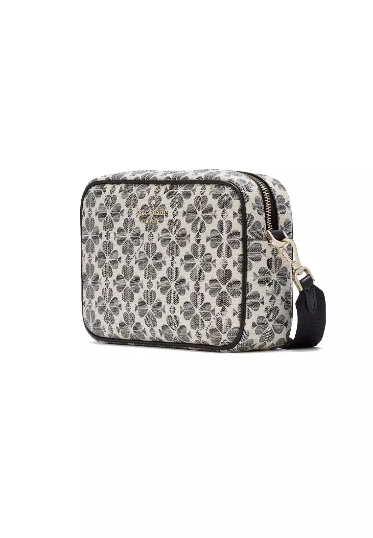 Signature Spade Flower Mini Camera Bag Black Multi KK063