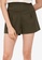 ZALORA BASICS green Side Buttons Detail Shorts DAB69AA9303BDDGS_3