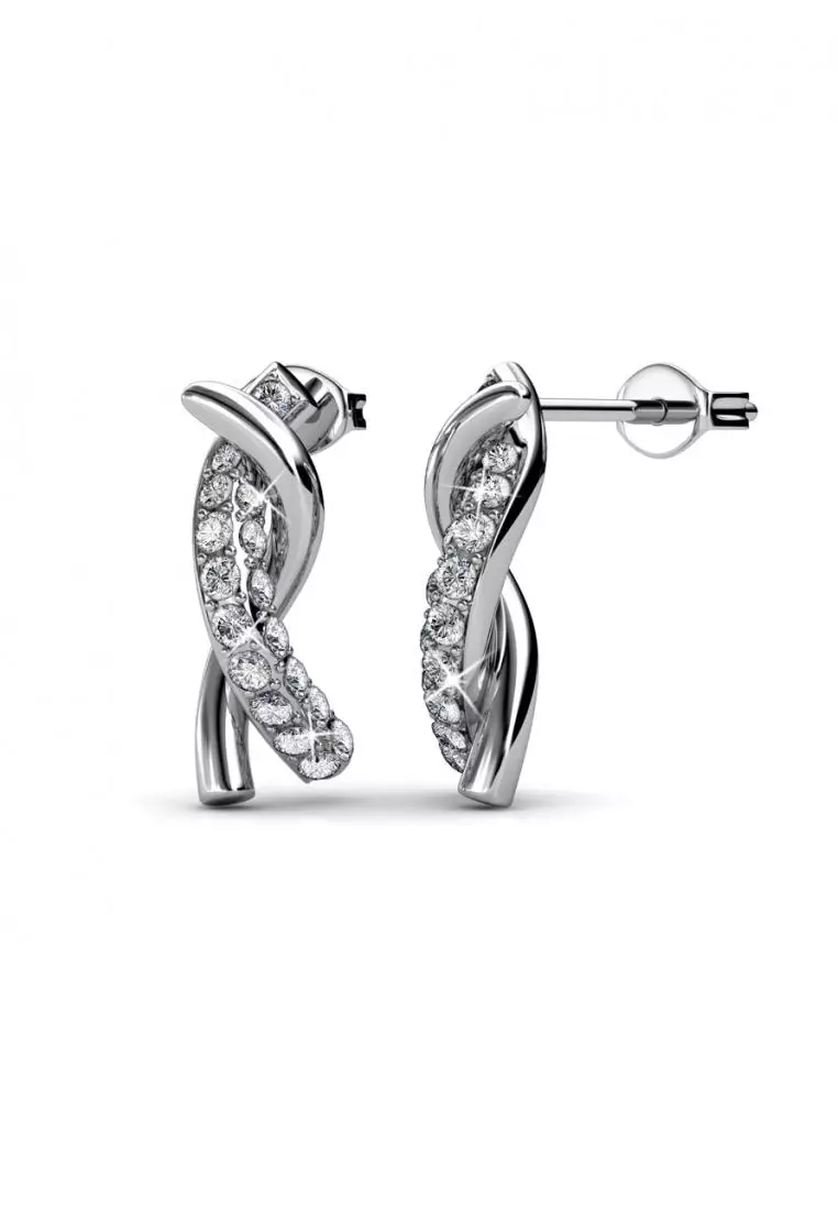 Edna Earring - Anting Crystal Swarovski by Her Jewellery