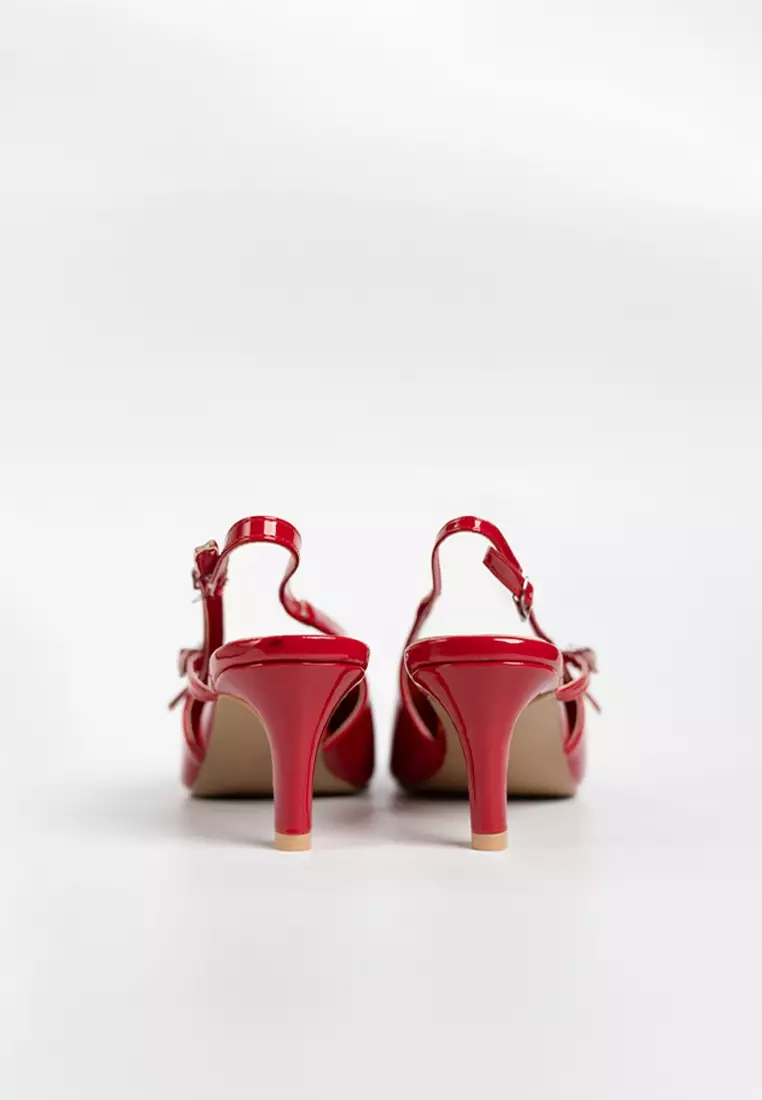 Zea Glossy Strappy Heels