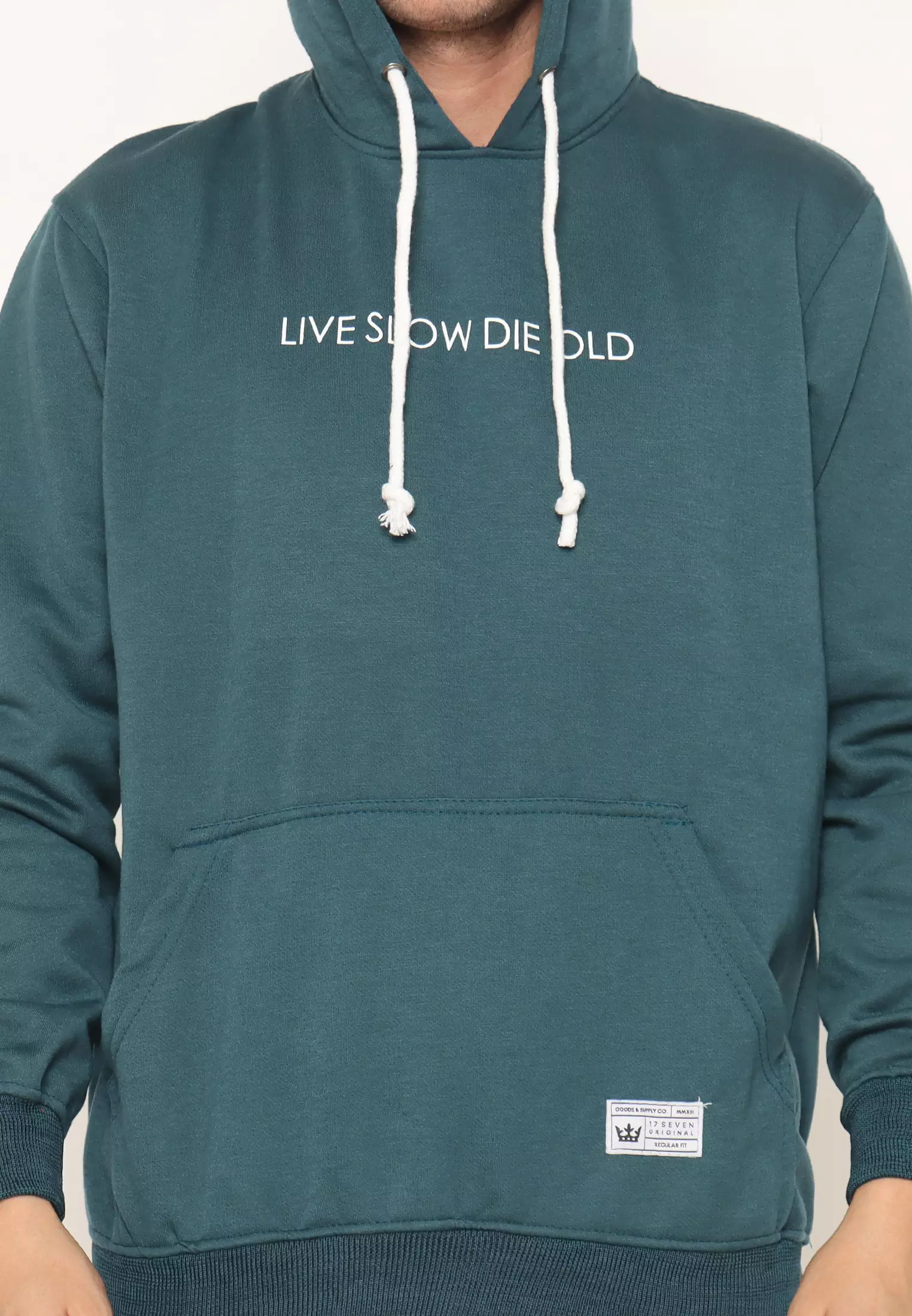 17SEVEN Hoodie Sablon Pria 0352-LIVESLOW-TQ NEW