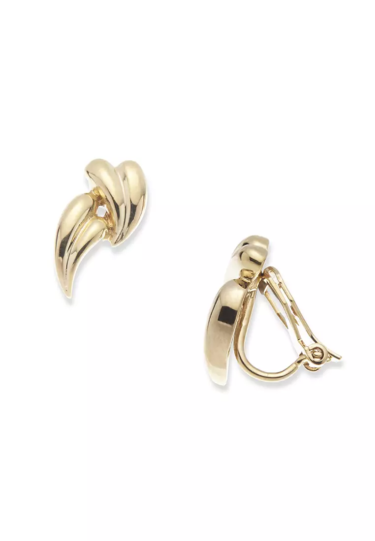 Gold plated sale clip on earrings