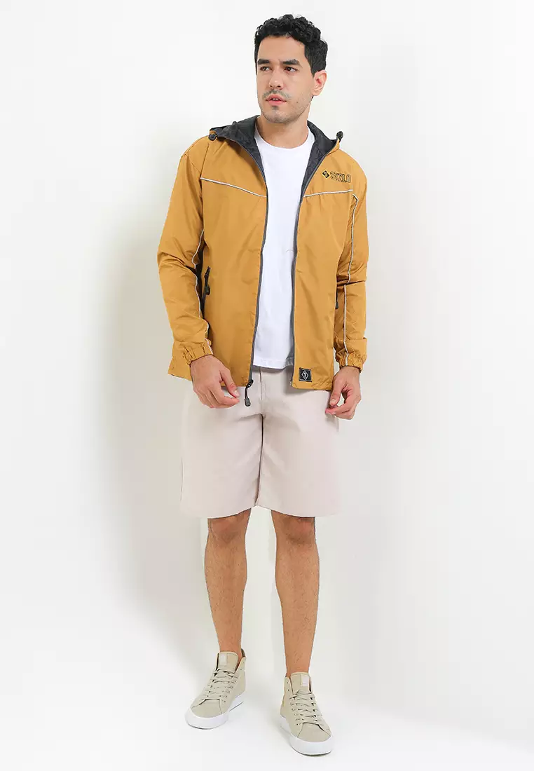 SYZLO Jaket Outdoor Packable Bisa Dilipat Jadi Tas - Caramel