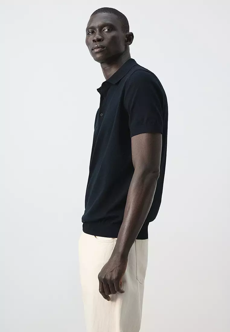 100% Cotton Fine-Knit Polo Shirt