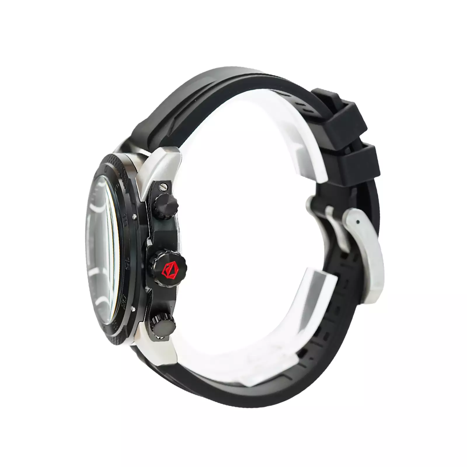 Expedition EXP - Jam Tangan Chronograph Pria - Two Tone Black - Rubber Strap - 6810 MCRTBBA