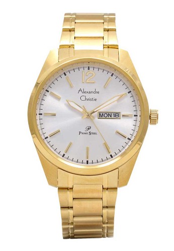 Jual Alexandre Christie Alexandre Christie Jam Tangan Pria Gold Silver Stainless Steel 1012 Mebgpsl Original Zalora Indonesia