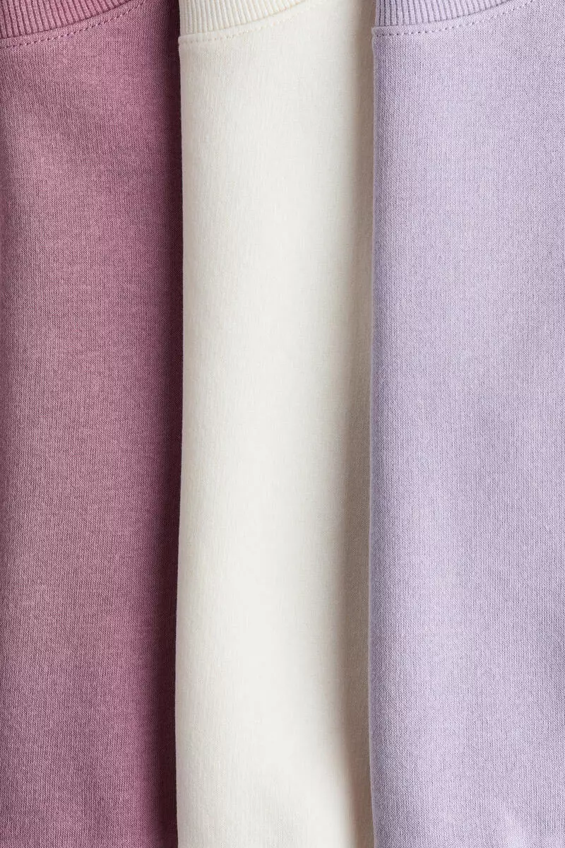 3-pack brushed-inside sweatshirts