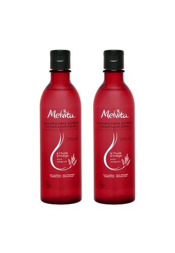 MELVITA 2PCS Melvita  Expert Color & Scalp Shampoo With Indigo Oil 200ml/6.7fl.oz E7055BEA7BD806GS_1
