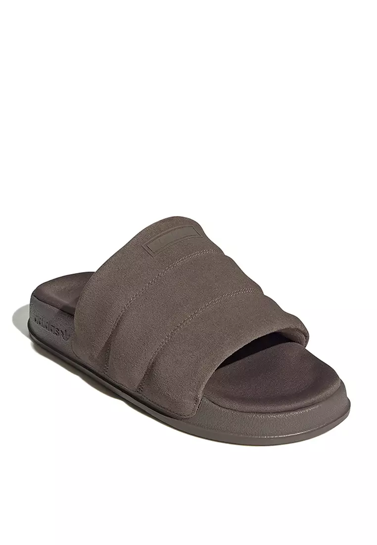 Adidas suede slides on sale