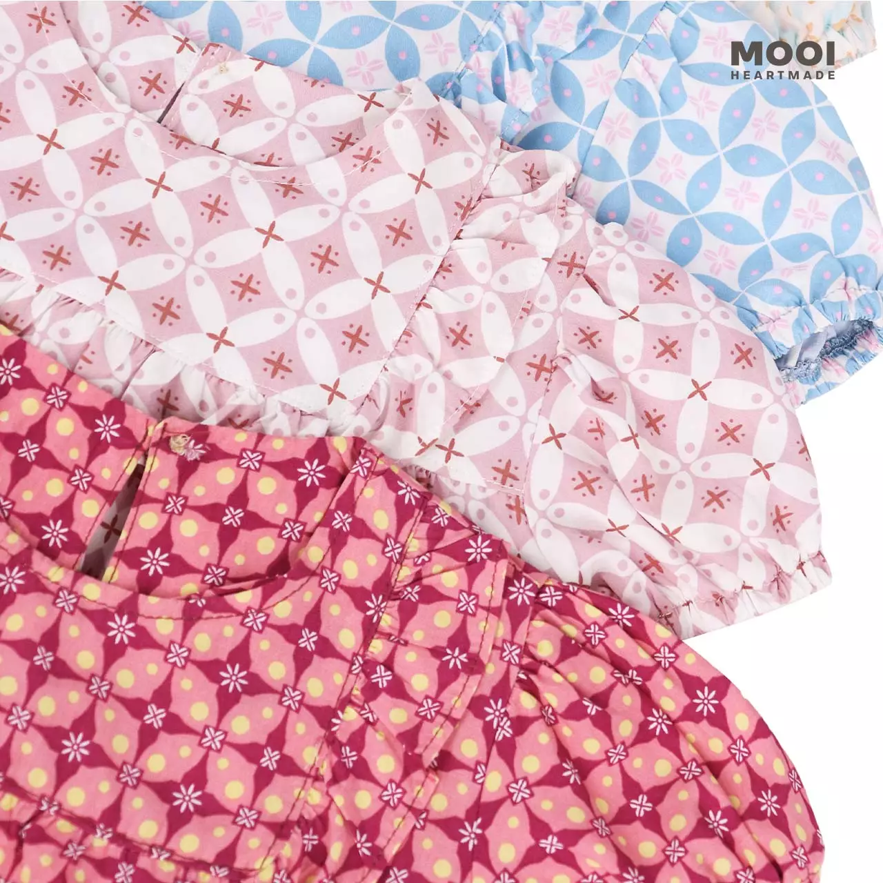 Mooi Dress Anak Perempuan Nirmala Batik Dress - Sky Blue