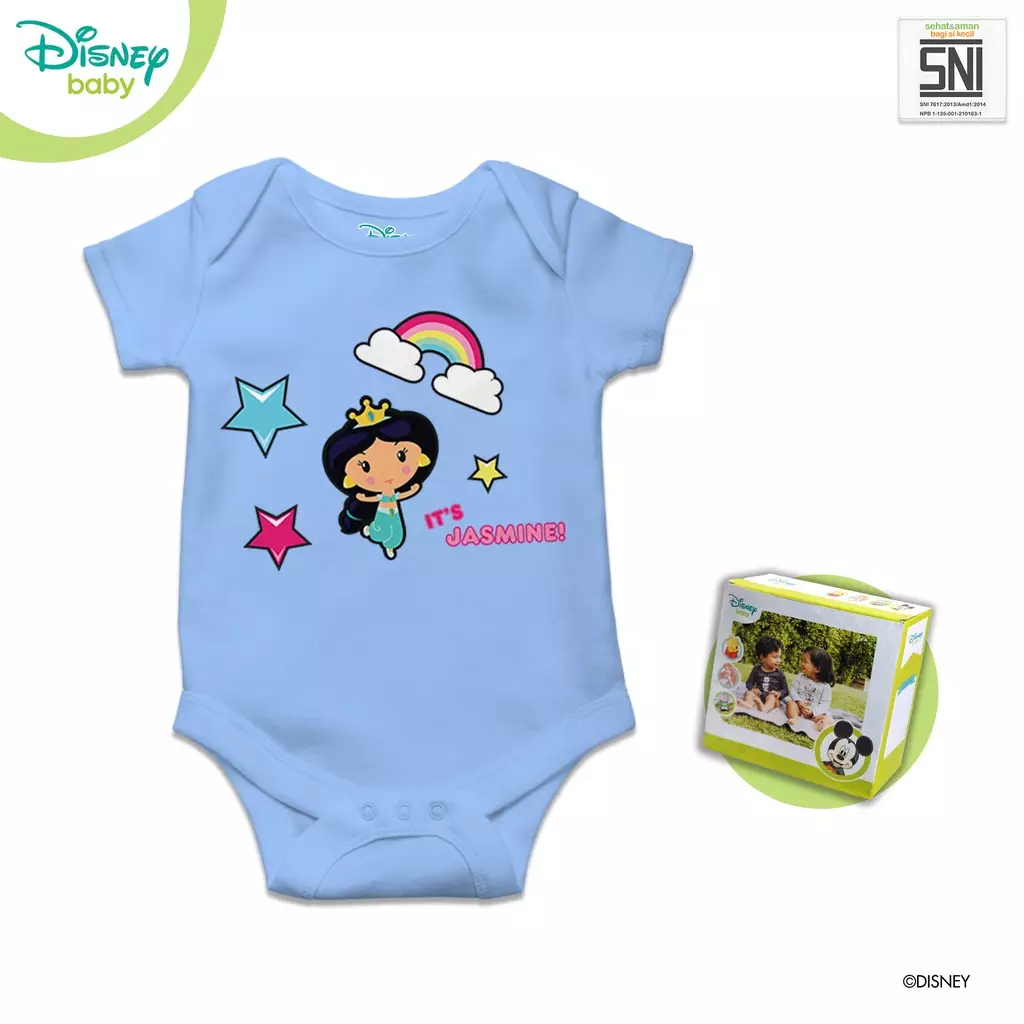 Jual Custom.id Jumper Bayi Segitiga Jasmine DISNEY Katun Bambu