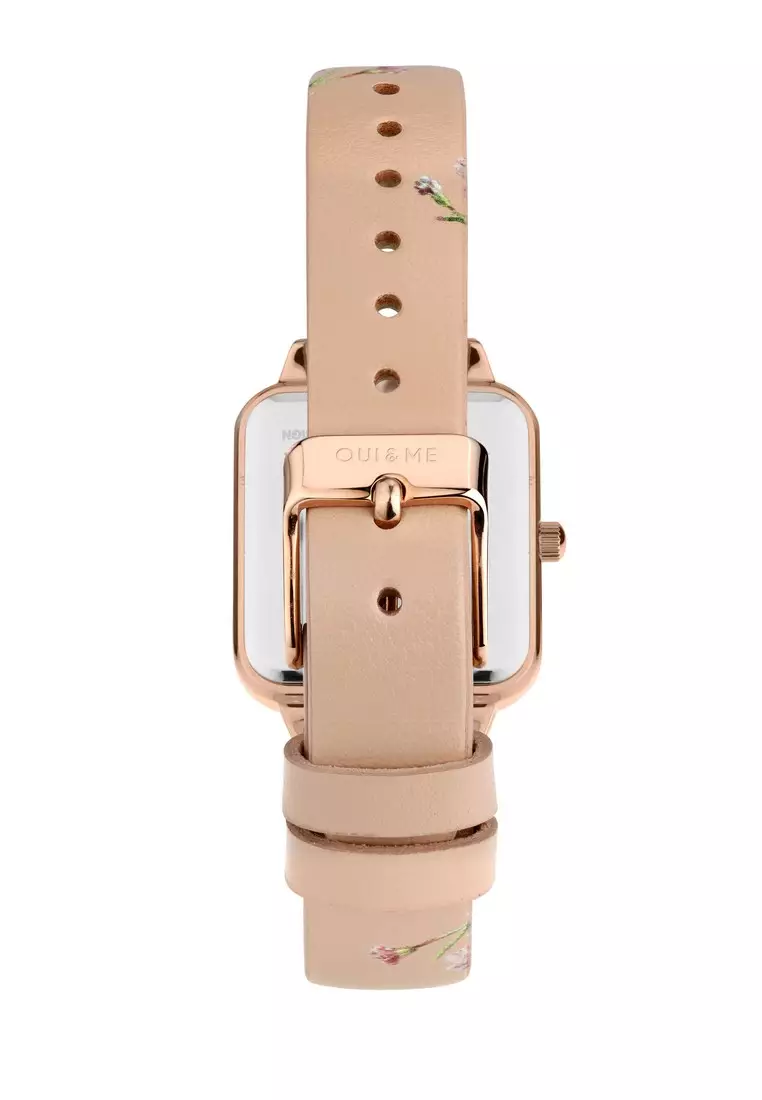 [Sustainable Watch] Oui & Me Harmonie 36.2x27.5mm Rectangular Case Women's Recycled Leather Quartz Watch ME010383
