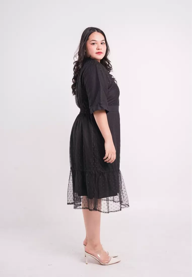 Plus Size Party Dress Juliette Black