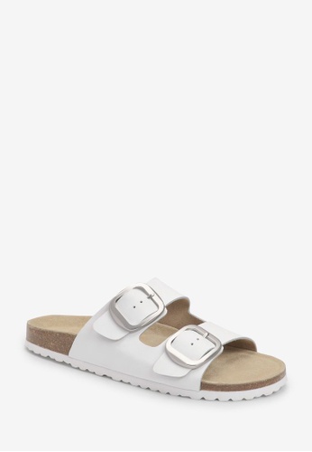 NEXT Forever Comfort® Leather Double Strap Footbed Sandals 2023 | Buy NEXT  Online | ZALORA Hong Kong