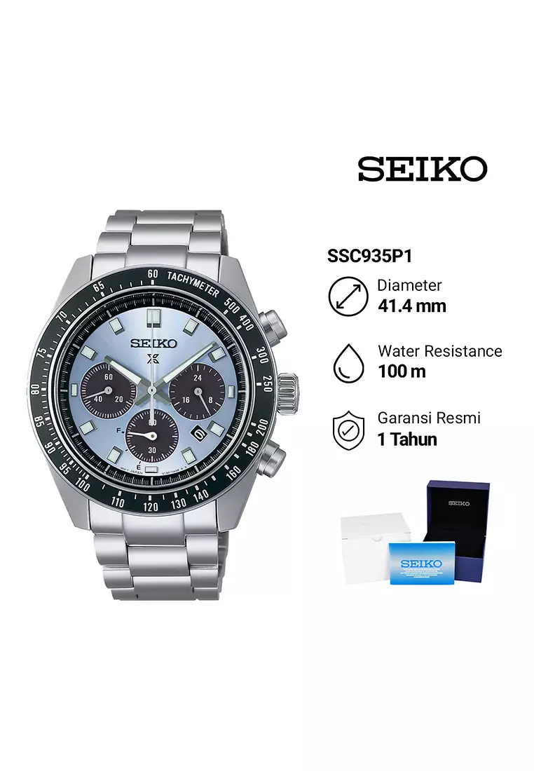 Seiko Watches Jam Seiko Solar Chronograph Seiko Speedtimer Jam