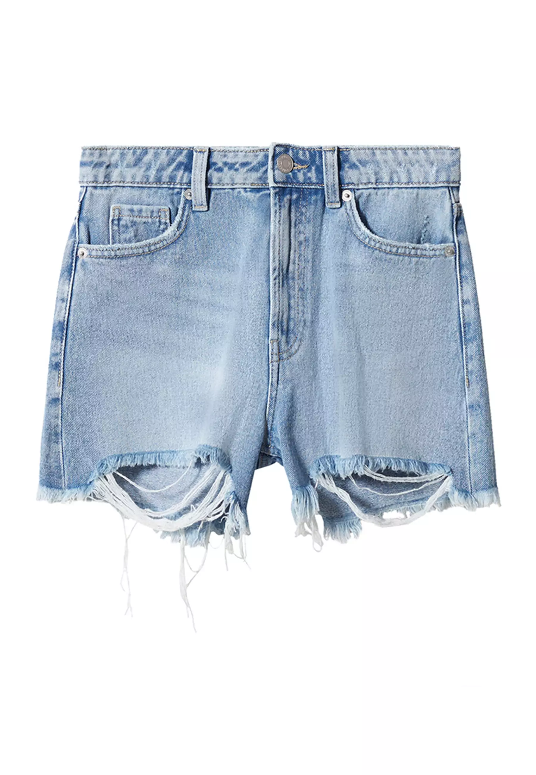 White denim shorts kids store