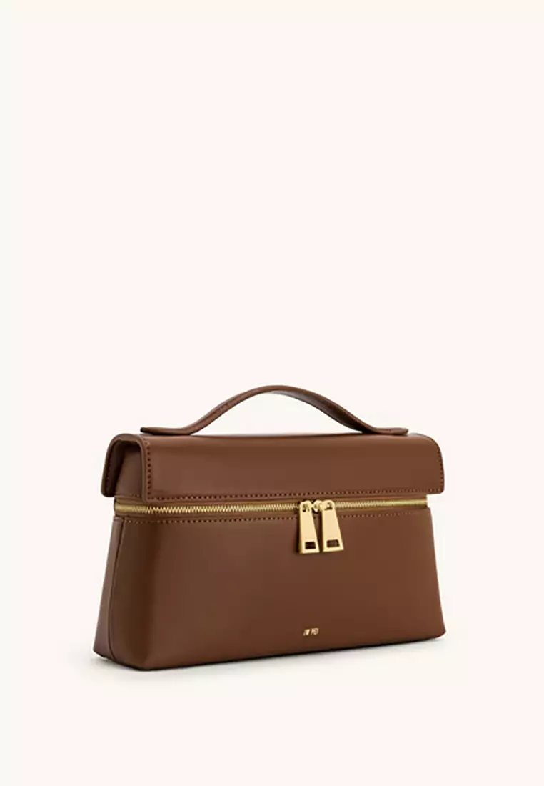 Thea Top Handle Bag - Brown