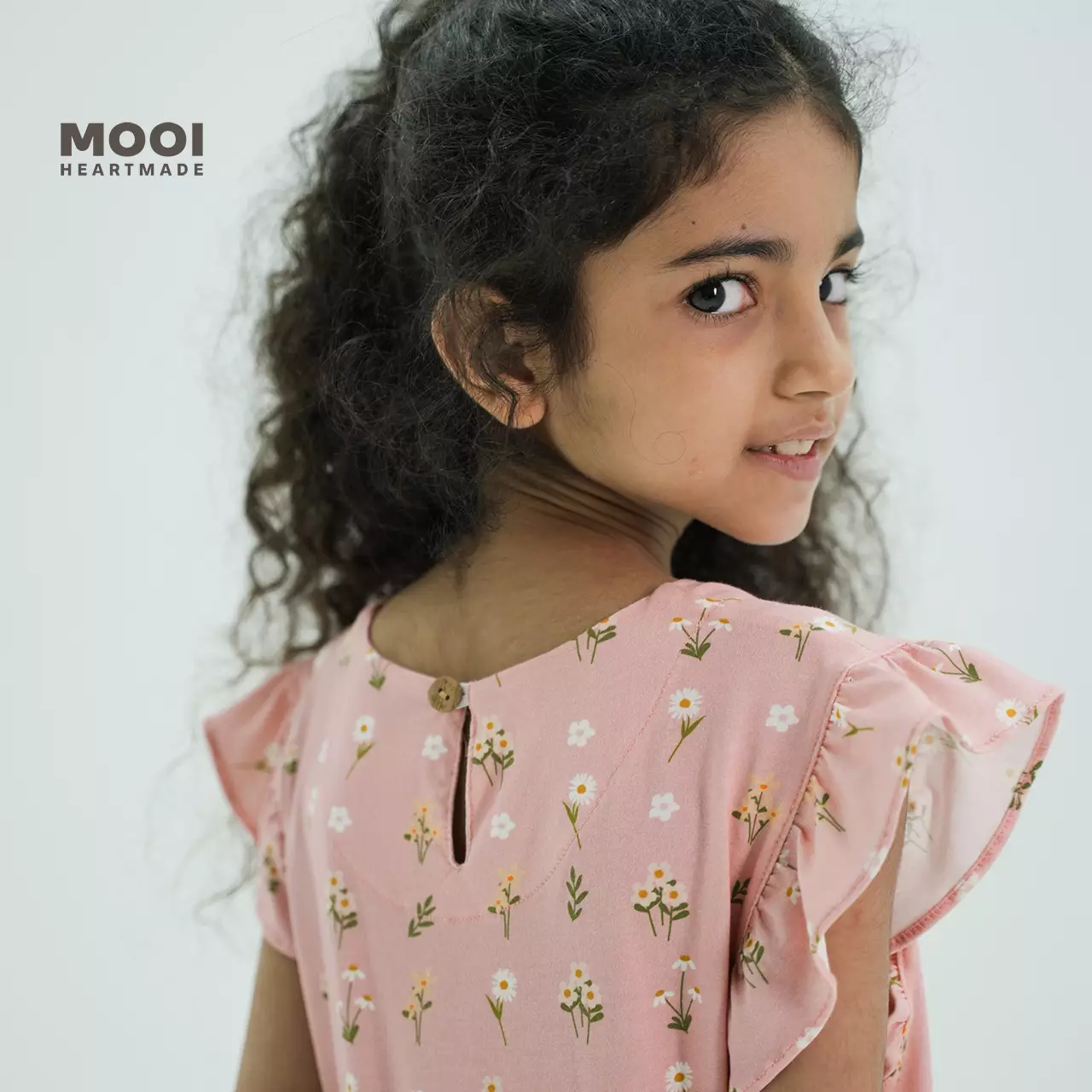 Mooi Dress Anak Perempuan Emily Ruffle Dress - White