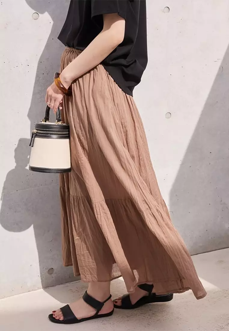 American Holic - Yanagi Crinkle Tiered Skirt