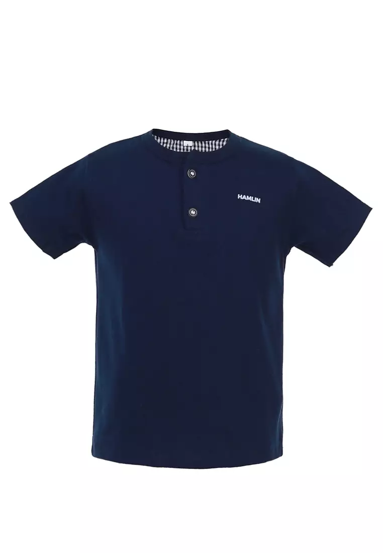 Mateo Kaos Polo Anak Laki-laki Lengan Stick Balik Childrens Tshirt Polos Material Cotton ORIGINAL - Navy