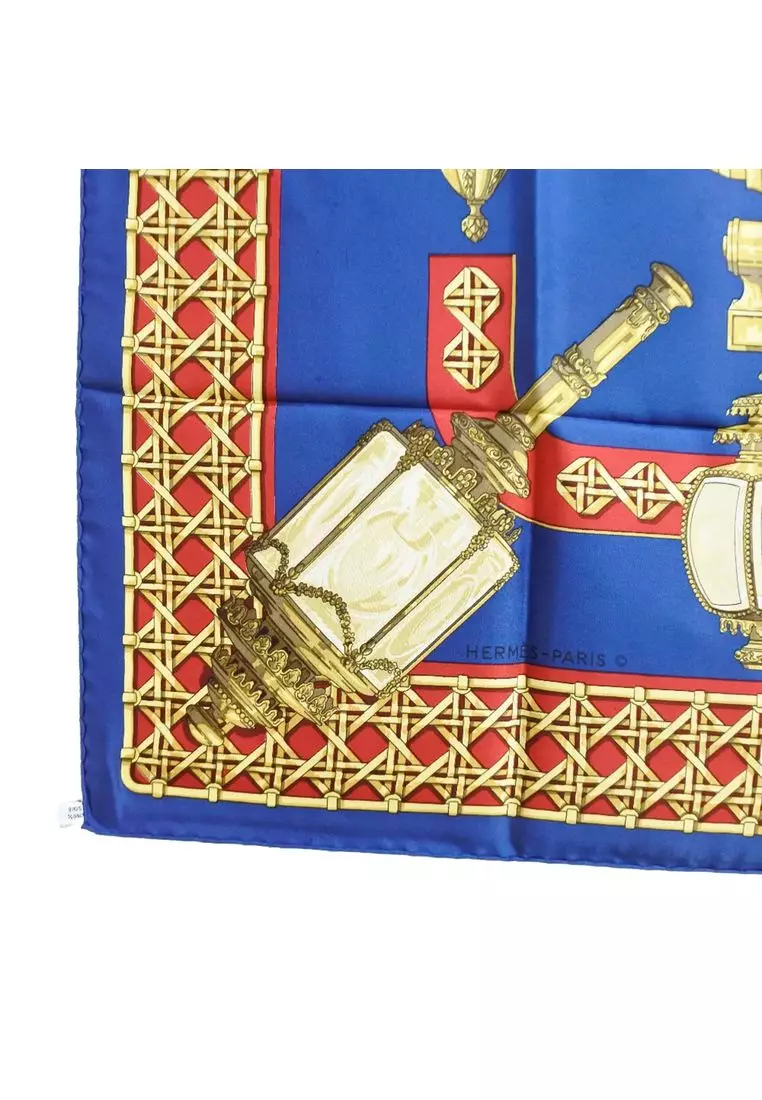 Pre-Loved Hermès Feux De Route Silk Scarf 90