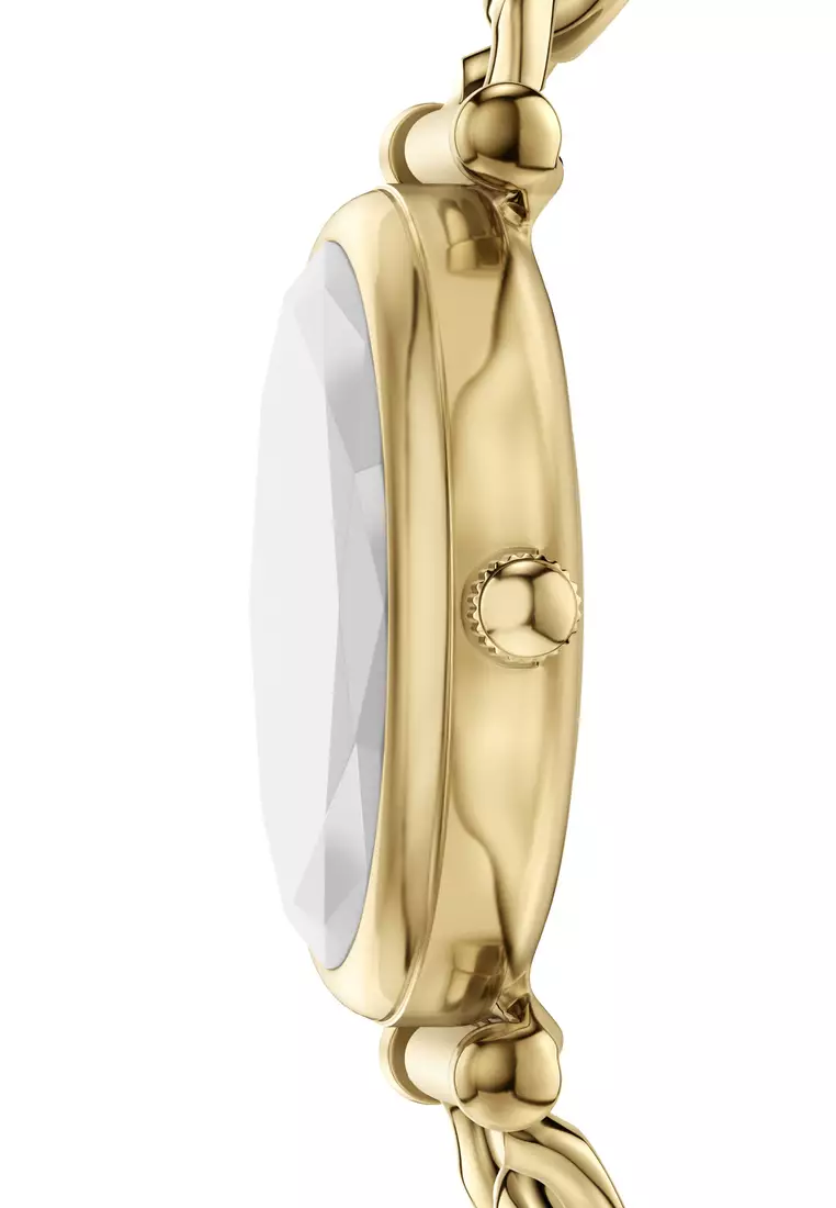 Fossil Women's Carlie Analog Watch ( ES5441 ) - Quartz, Gold Case, Round Dial, 12 MM Gold Stainless Steel Band