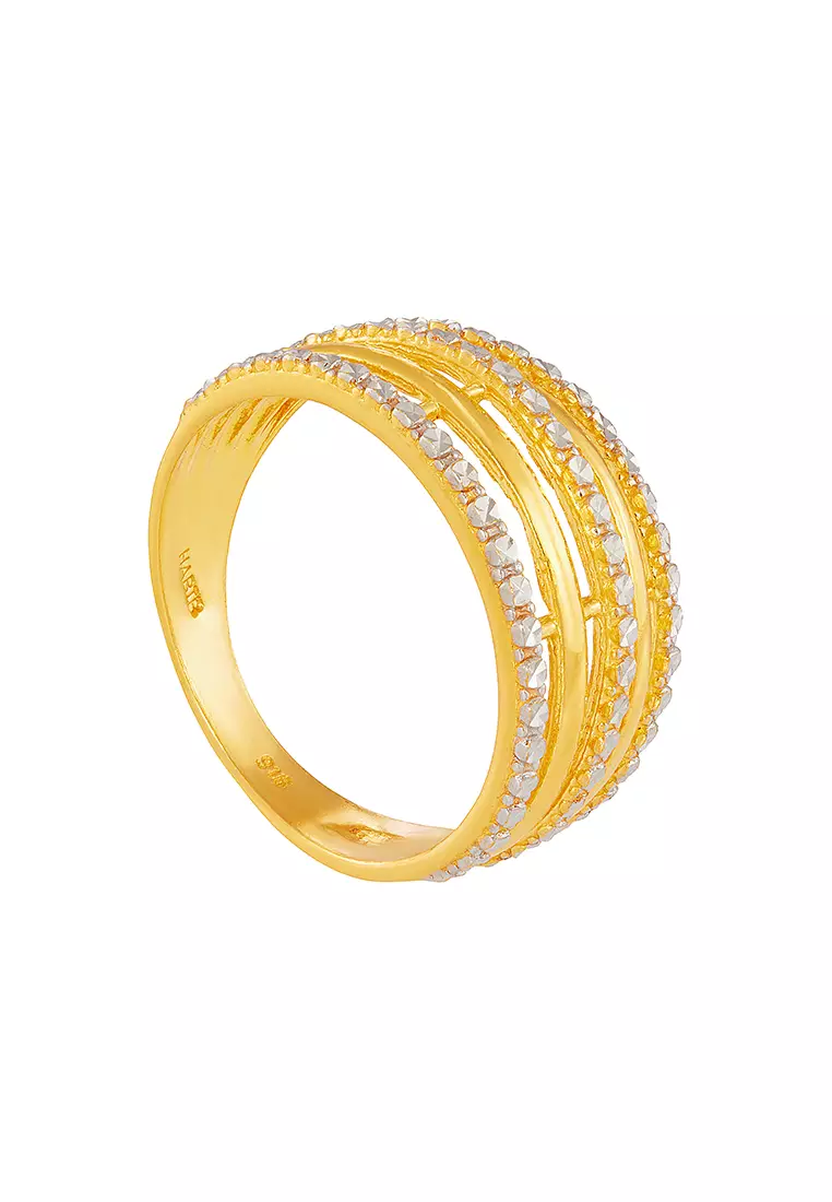 HABIB 916/22K Yellow and White Gold Ring 6200195YW