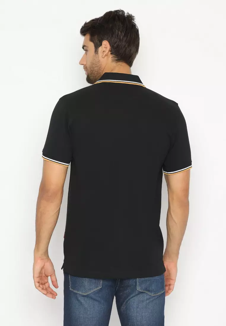 POLICE Polo Shirt Krah Stripes Pria 207200161