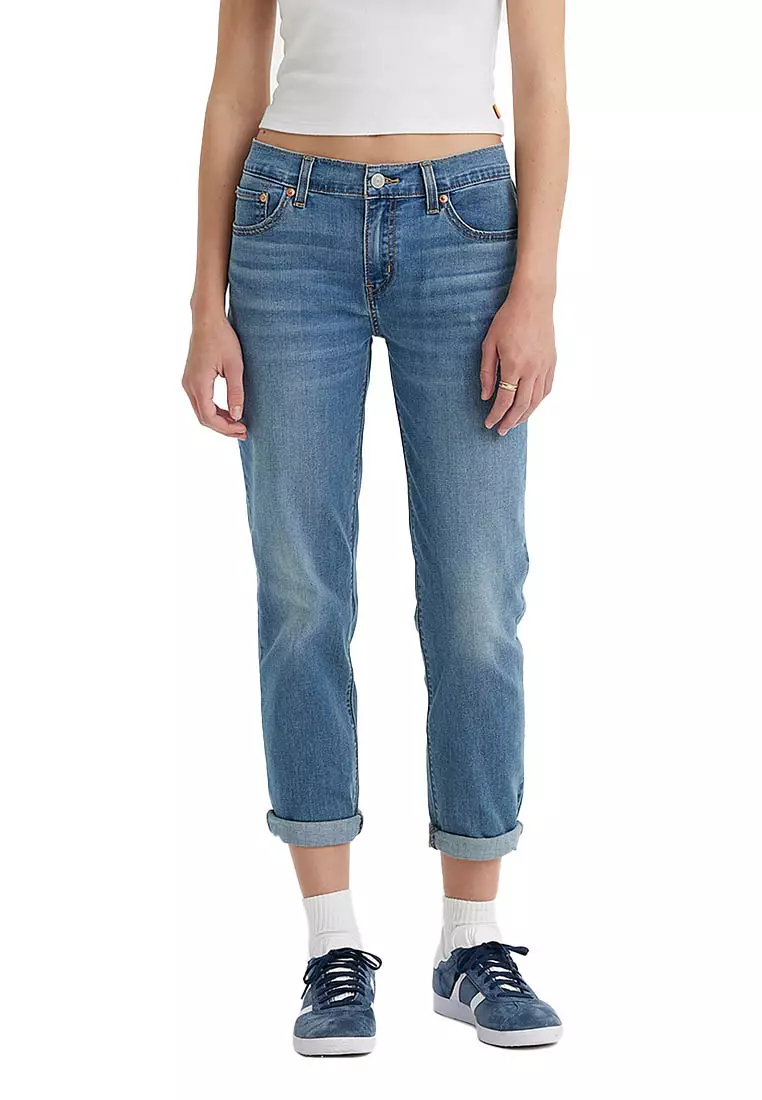 Levi's mid rise boyfriend jeans deals