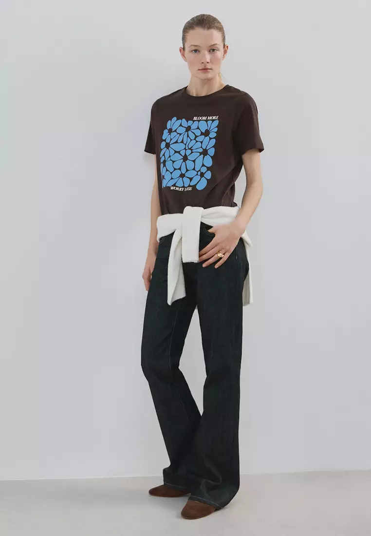 Printed Cotton-Blend T-Shirt