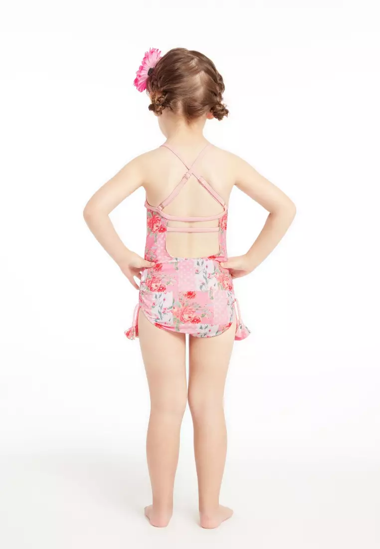 Milkshake Frilled X-back Swimsuit